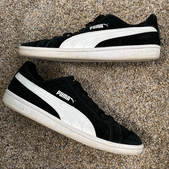 Puma Shoes - Puma Black Suede Classic+ Sneakers